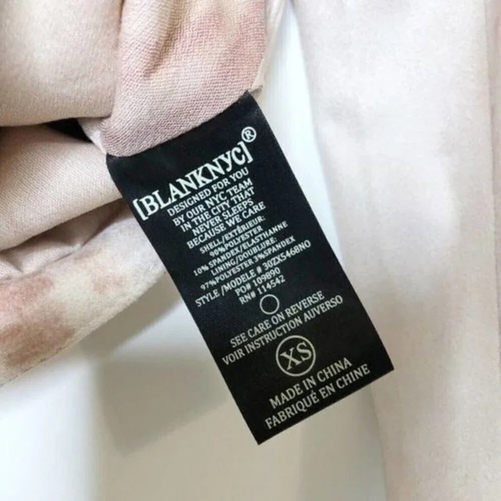 BLANKNYC Tie Dye Faux Suede Drape Front Jacket